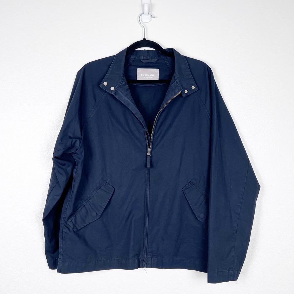 Everlane Men's Bomber‎ Jacket Navy Blue XL